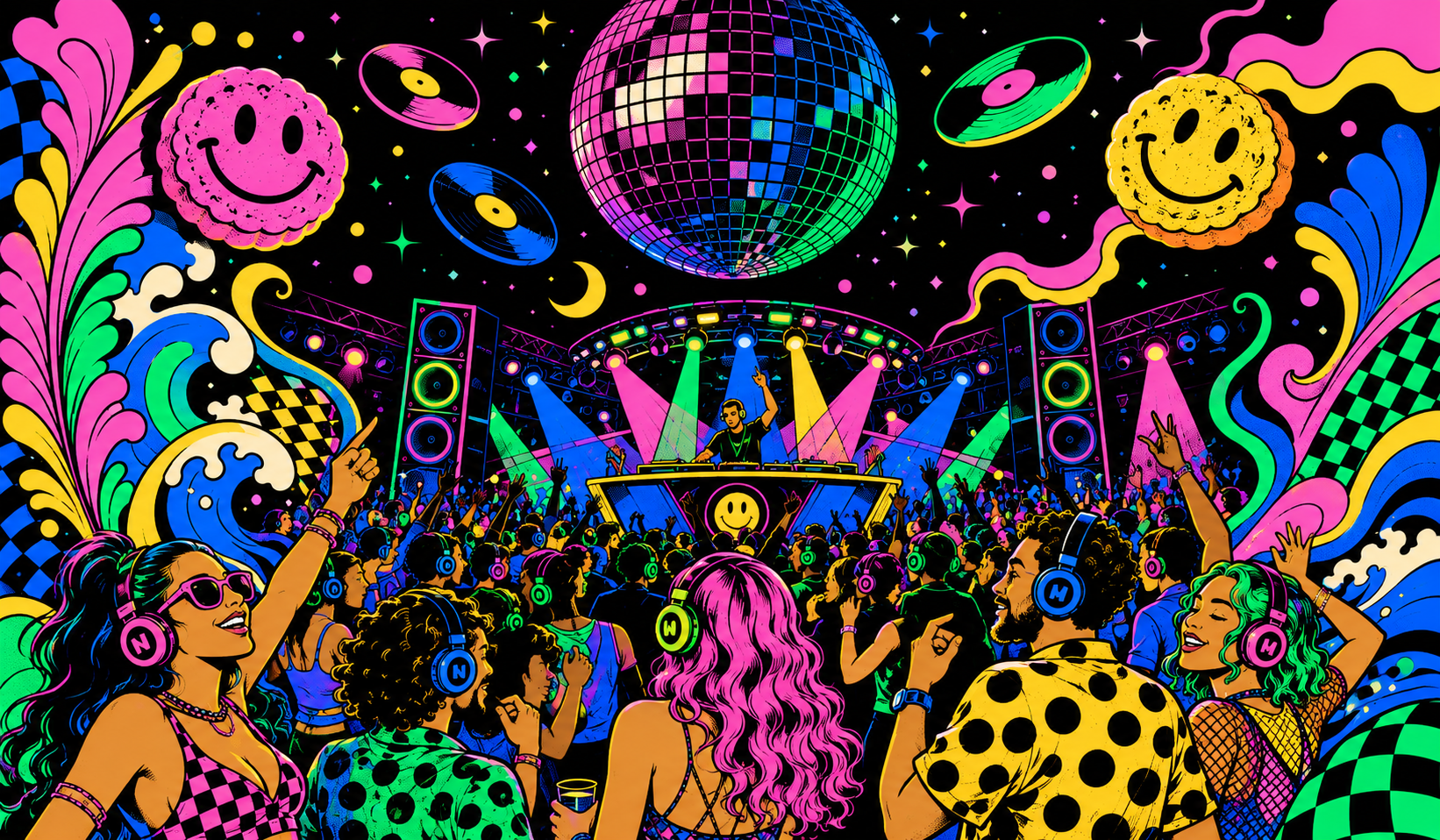 Dirty Disco September 2026 crowd artwork